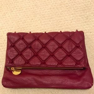 Deux Lux Quilted Stud Clutch